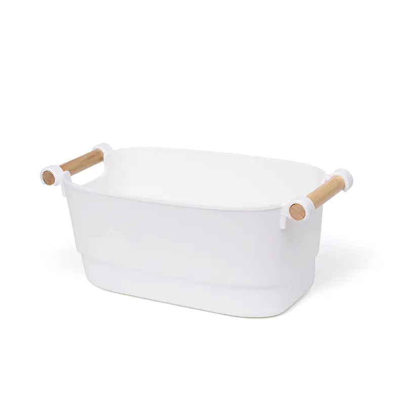 Double wooden handle storage box-2