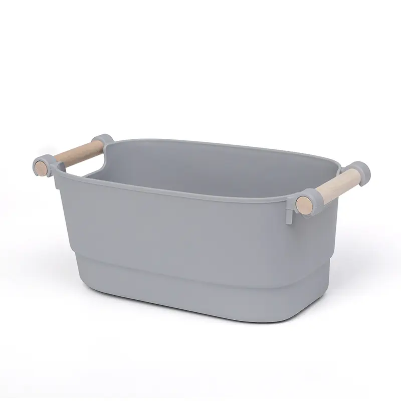 Double wooden handle storage box-6