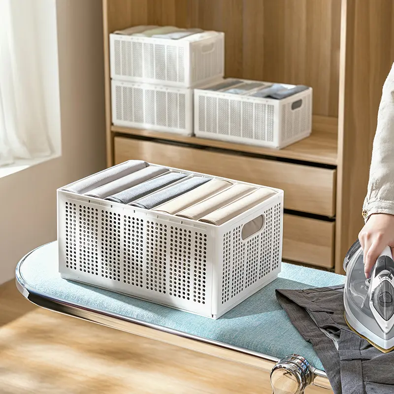 Folding-Storage-Basket-with-Divider-3 Folding-Storage-Basket-with-Divider-3