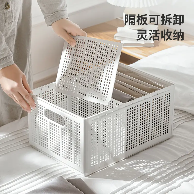 Folding-Storage-Basket-with-Divider-5 Folding-Storage-Basket-with-Divider-5