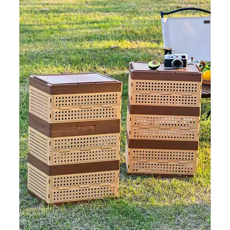Imitation Rattan Folding Storage Box
