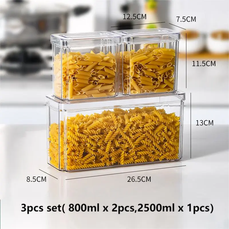PET Food Container in 4 Sizes