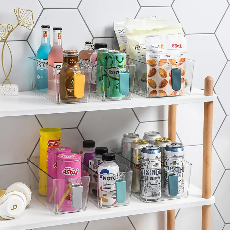 PET Storage Box With Silicone Handle