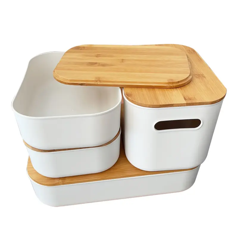 White-Tub-Storage-Box-with-Baboo-lid-2 White-Tub-Storage-Box-with-Baboo-lid-2
