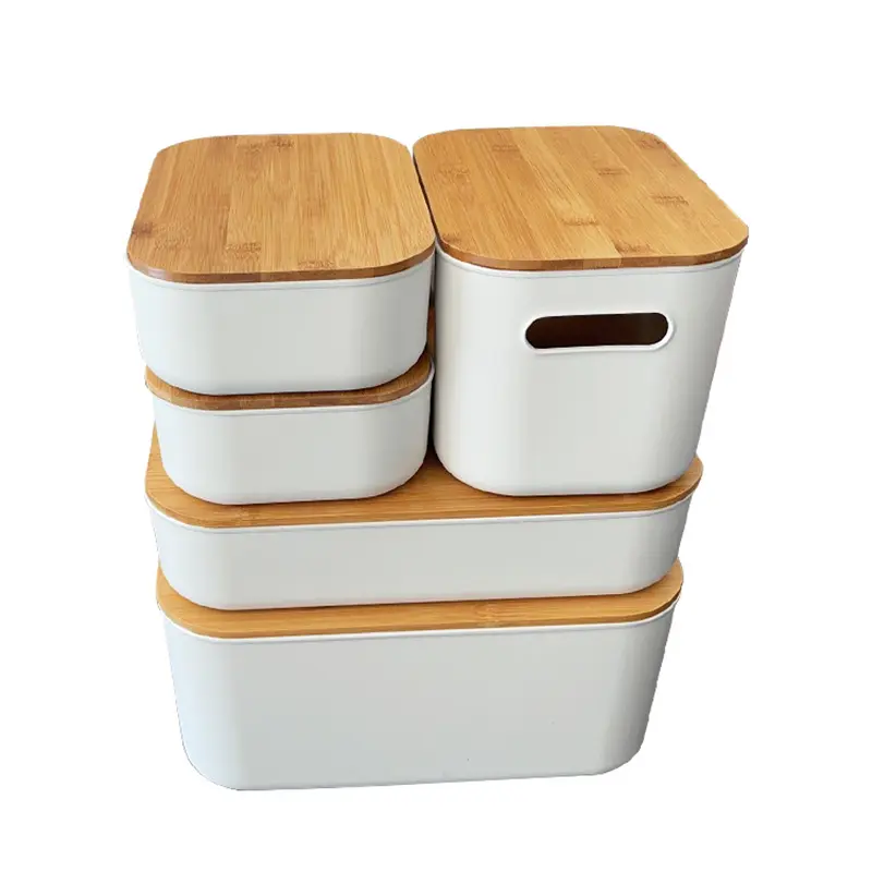 White-Tub-Storage-Box-with-Baboo-lid-3 White-Tub-Storage-Box-with-Baboo-lid-3