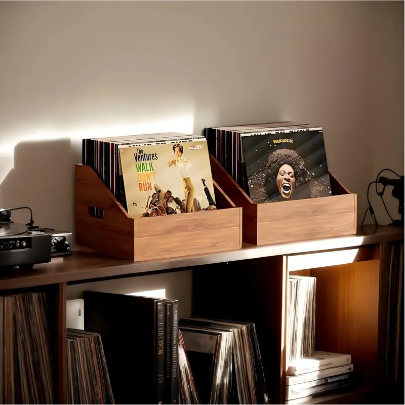 CD wooden storage box -1