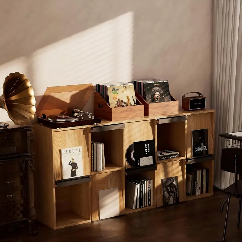 CD wooden storage box -3