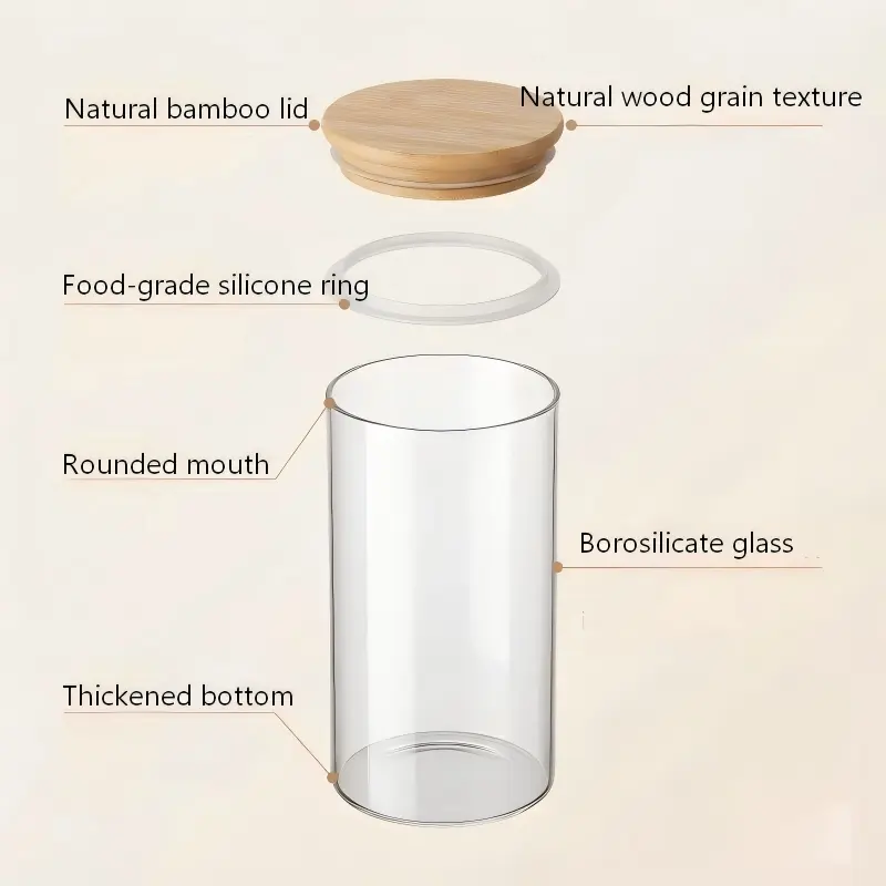 Round Glass Jar-5