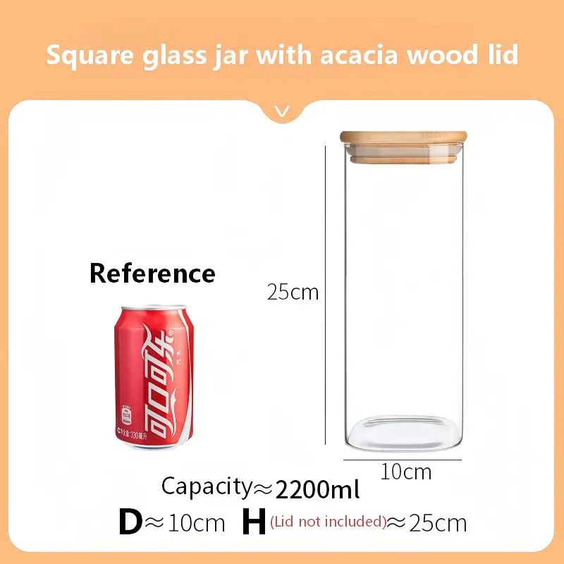 Square Glass Jar-13