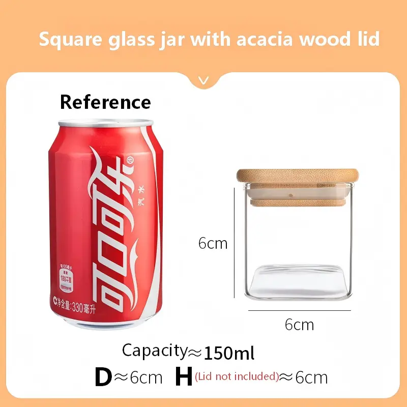 Square Glass Jar-14