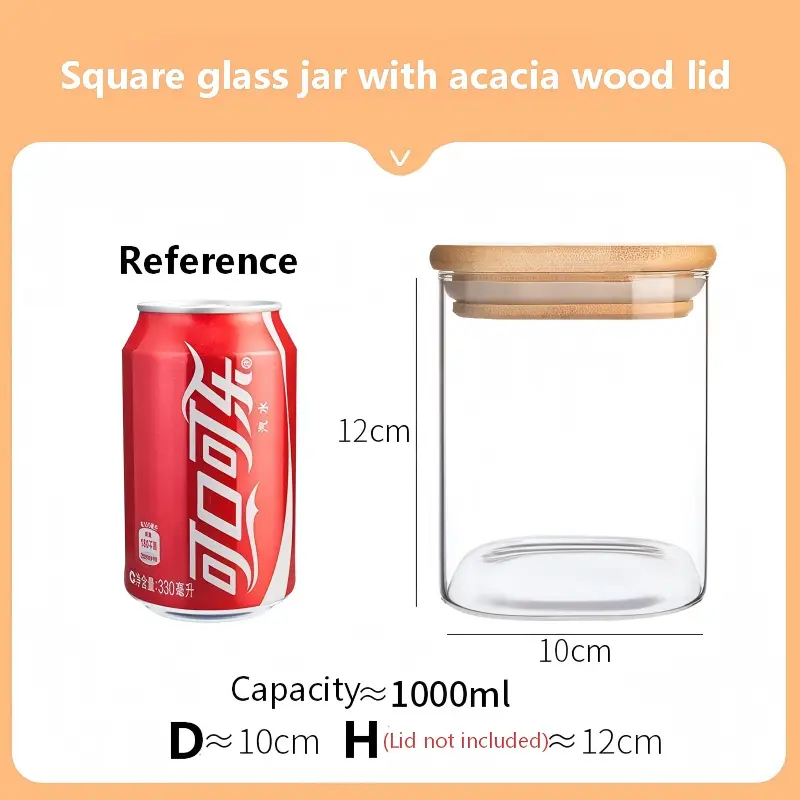 Square Glass Jar-15