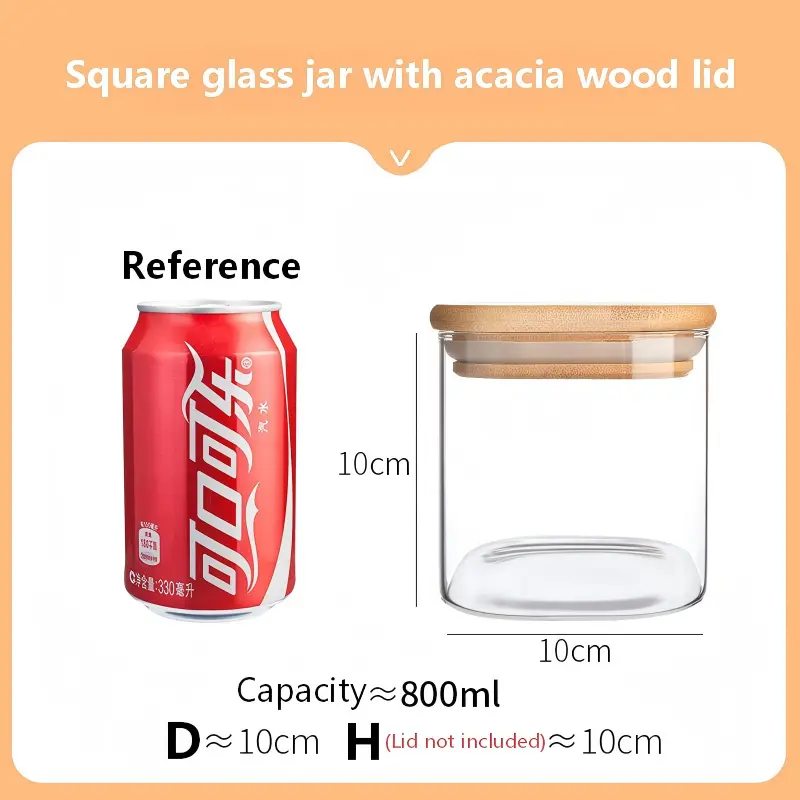 Square Glass Jar-18