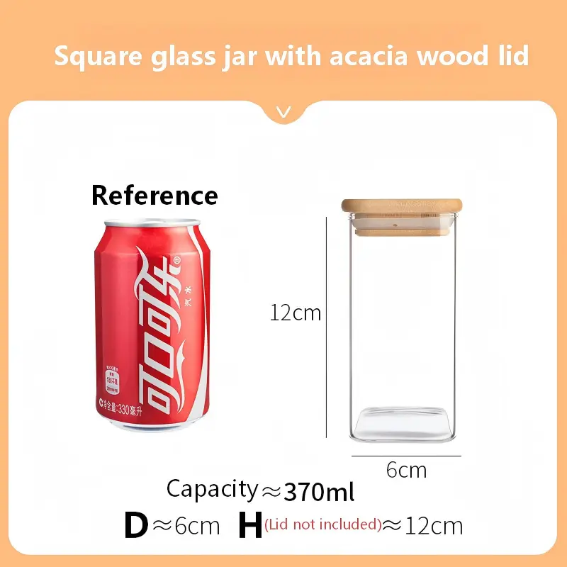 Square Glass Jar-22