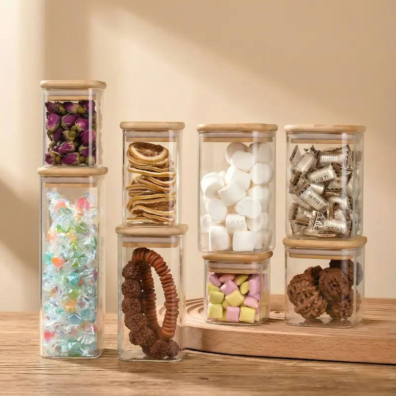 Square Glass Jar-4