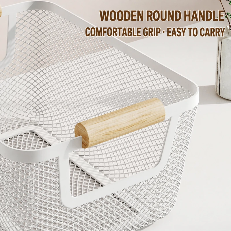 Double-Handle wire mesh basket-15 Double-Handle wire mesh basket-15