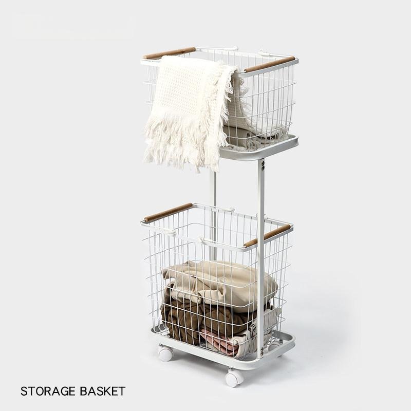 Metal Rolling Laundry Hamper