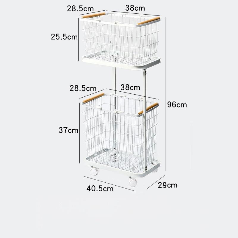 Metal Rolling Laundry Hamper-6