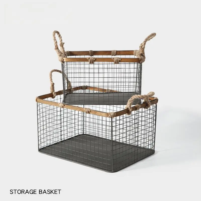 Metal Wire Mesh Storage Basket