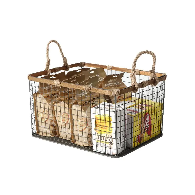 Metal Wire Mesh Storage Basket-3