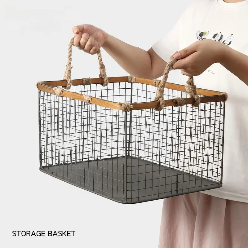 Metal Wire Mesh Storage Basket-5