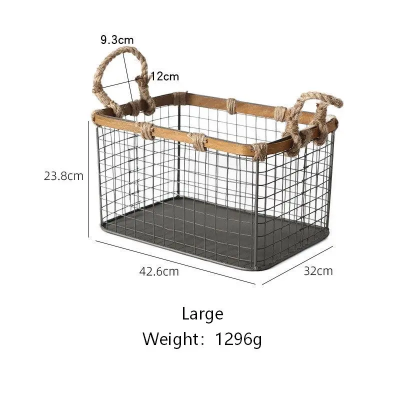 Metal Wire Mesh Storage Basket-6