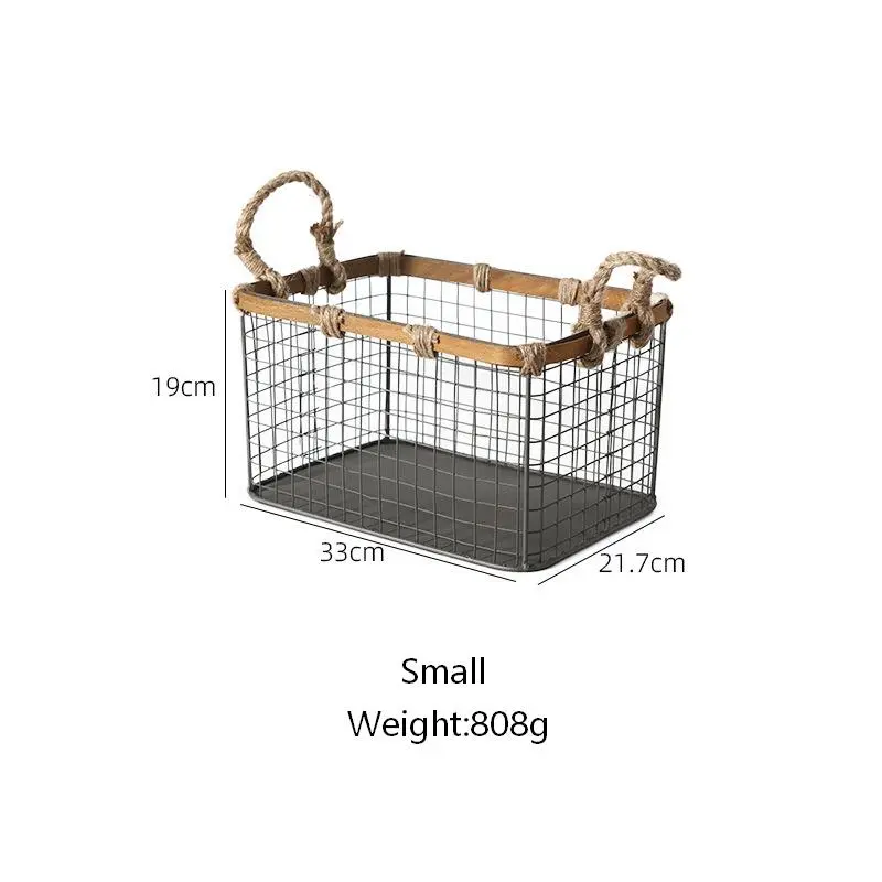 Metal Wire Mesh Storage Basket-7