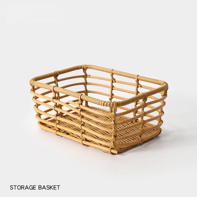 Rattan-style storage basket-1