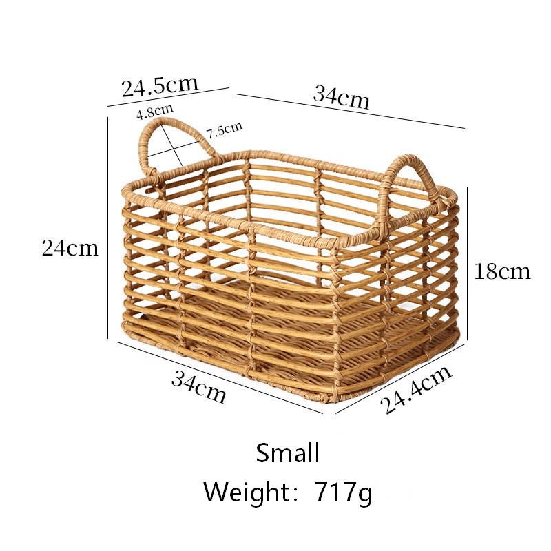 Rattan-style storage basket-10