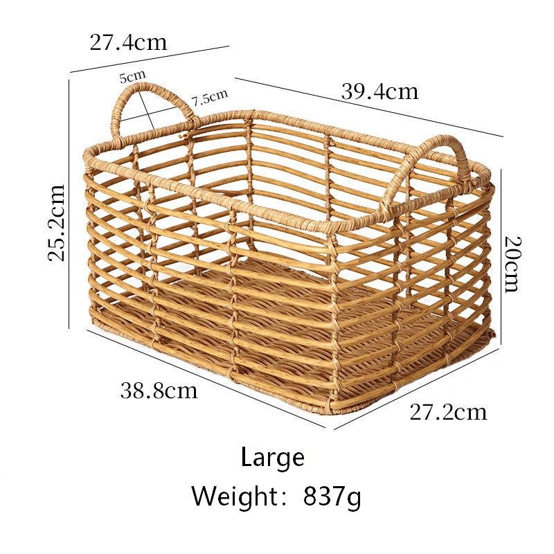 Rattan-style storage basket-11