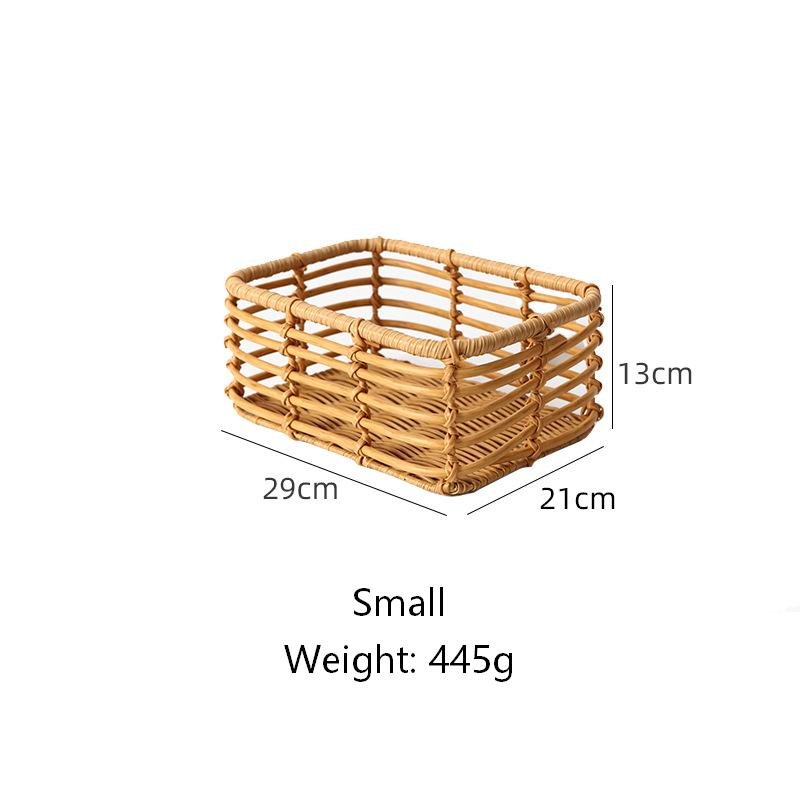 Rattan-style storage basket-8