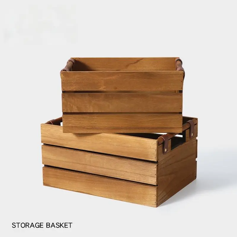 Wooden Storage Basket