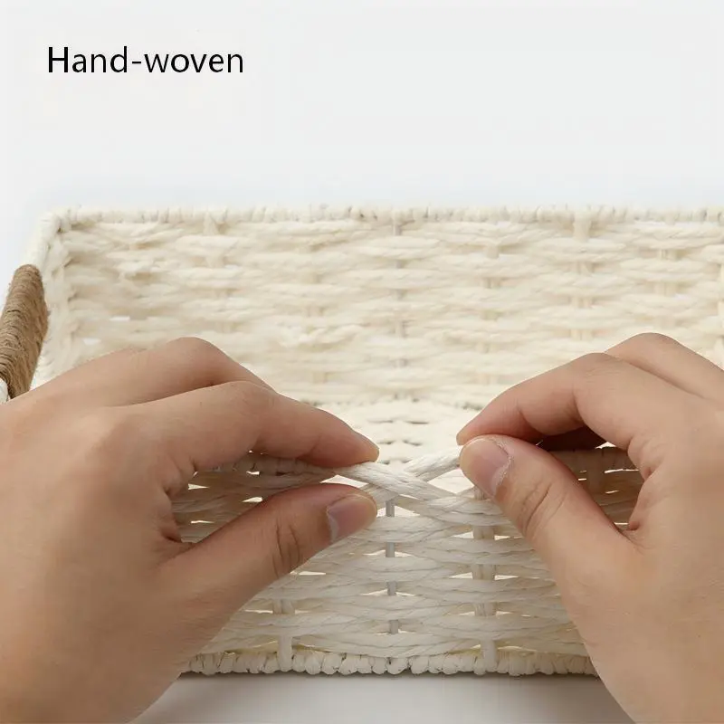 Off-white ,ginger-yellow woven basket-10 Off-white ,ginger-yellow woven basket-10