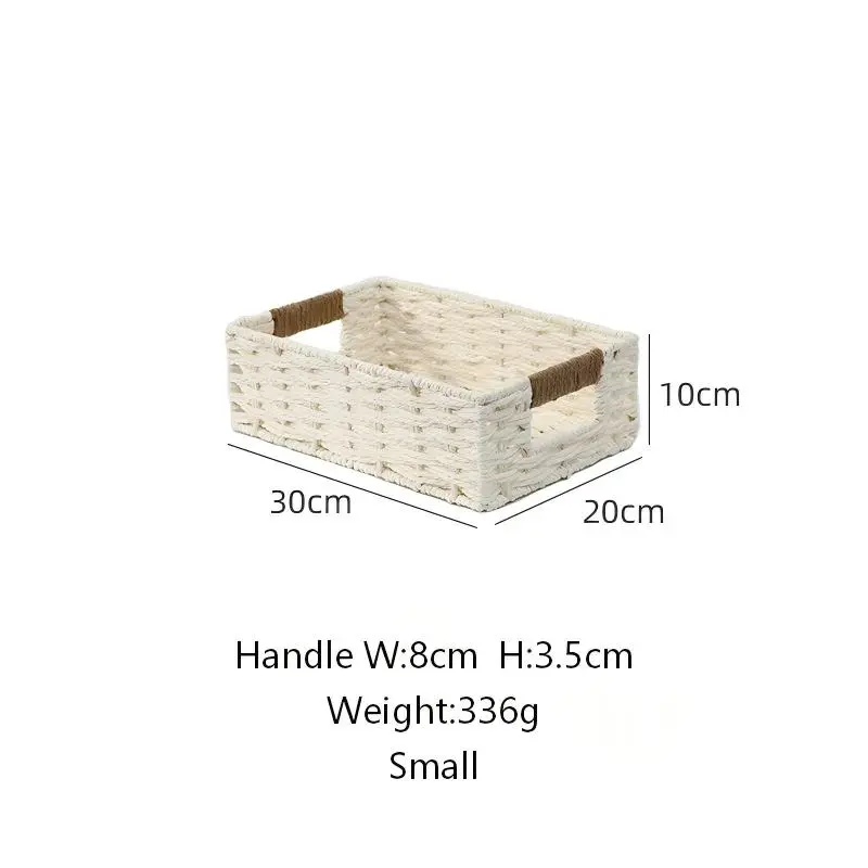 Off-white ,ginger-yellow woven basket-11