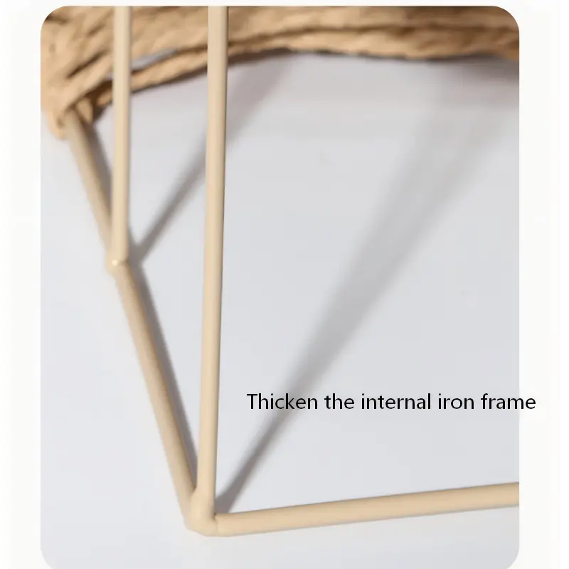 Off-white ,ginger-yellow woven basket-14 Off-white ,ginger-yellow woven basket-14