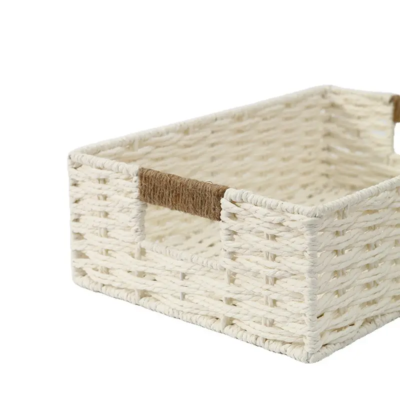 Off-white ,ginger-yellow woven basket-2 Off-white ,ginger-yellow woven basket-2